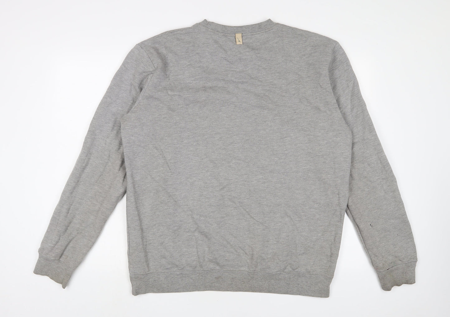 Prevu Mens Grey Cotton Pullover Sweatshirt Size 2XL