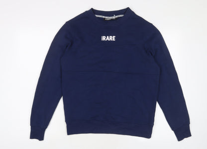 Always Rare Mens Blue Cotton Pullover Sweatshirt Size S