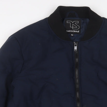 Mens UK Size XS Twisted Soul Blue Jacket