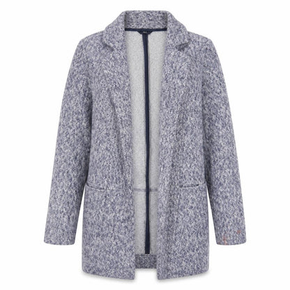 Next Womens Grey V-Neck Cotton Cardigan Jumper Size 8 - Open, Pockets
