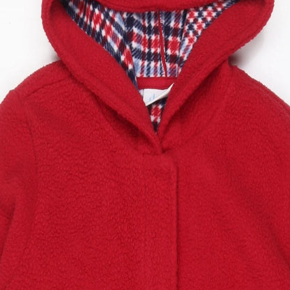 D&Co Womens Red Jacket Size S Zip - Pockets
