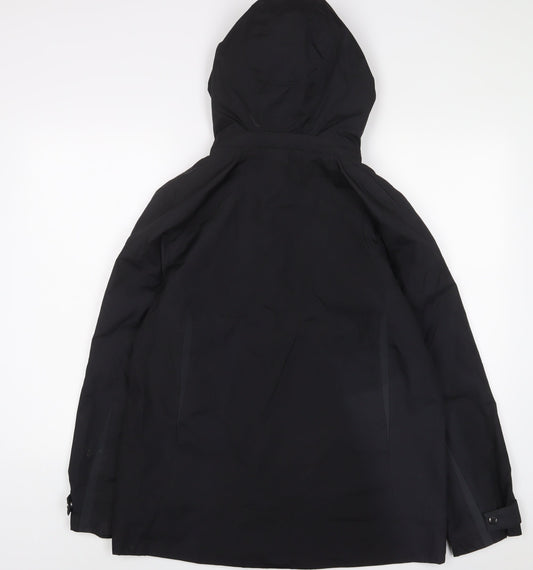 Hawke & Co Womens Black Jacket Coat Size 12 Zip - Zip Pockets