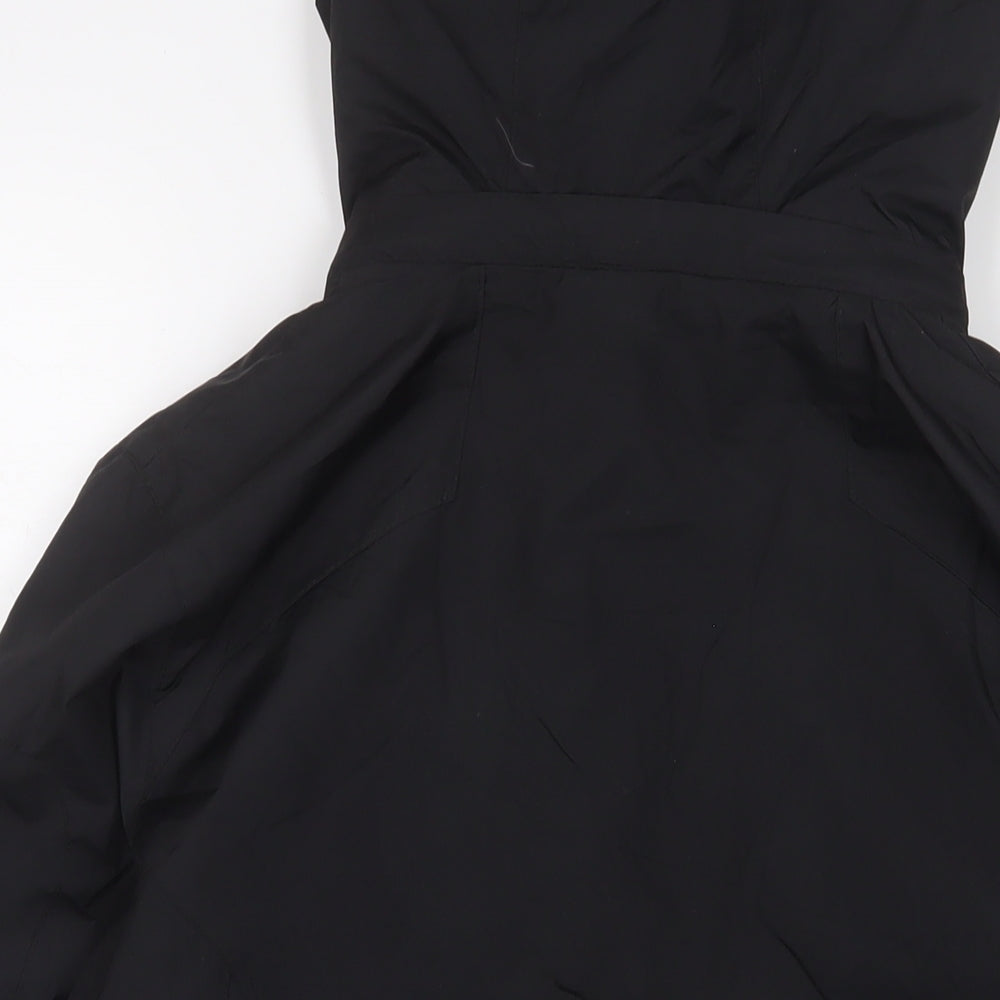 Hawke & Co Womens Black Jacket Coat Size 12 Zip - Zip Pockets