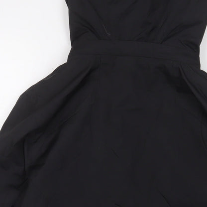 Hawke & Co Womens Black Jacket Coat Size 12 Zip - Zip Pockets