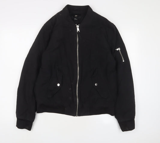 Mens UK Size M H&M Black Jacket
