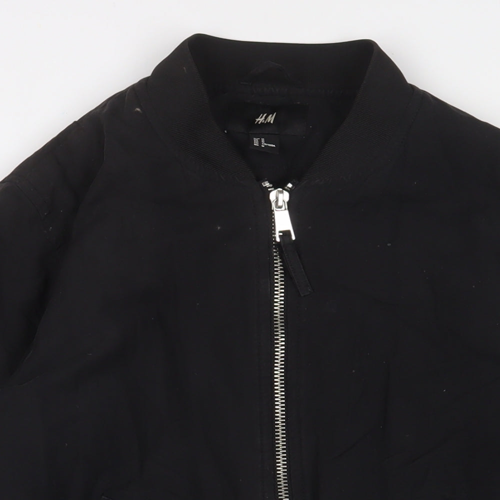 Mens UK Size M H&M Black Jacket