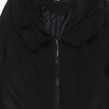GLAMZ Womens Black Jacket Size 12 Zip