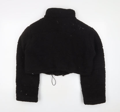Boohoo Womens Black Jacket Size 12 Zip