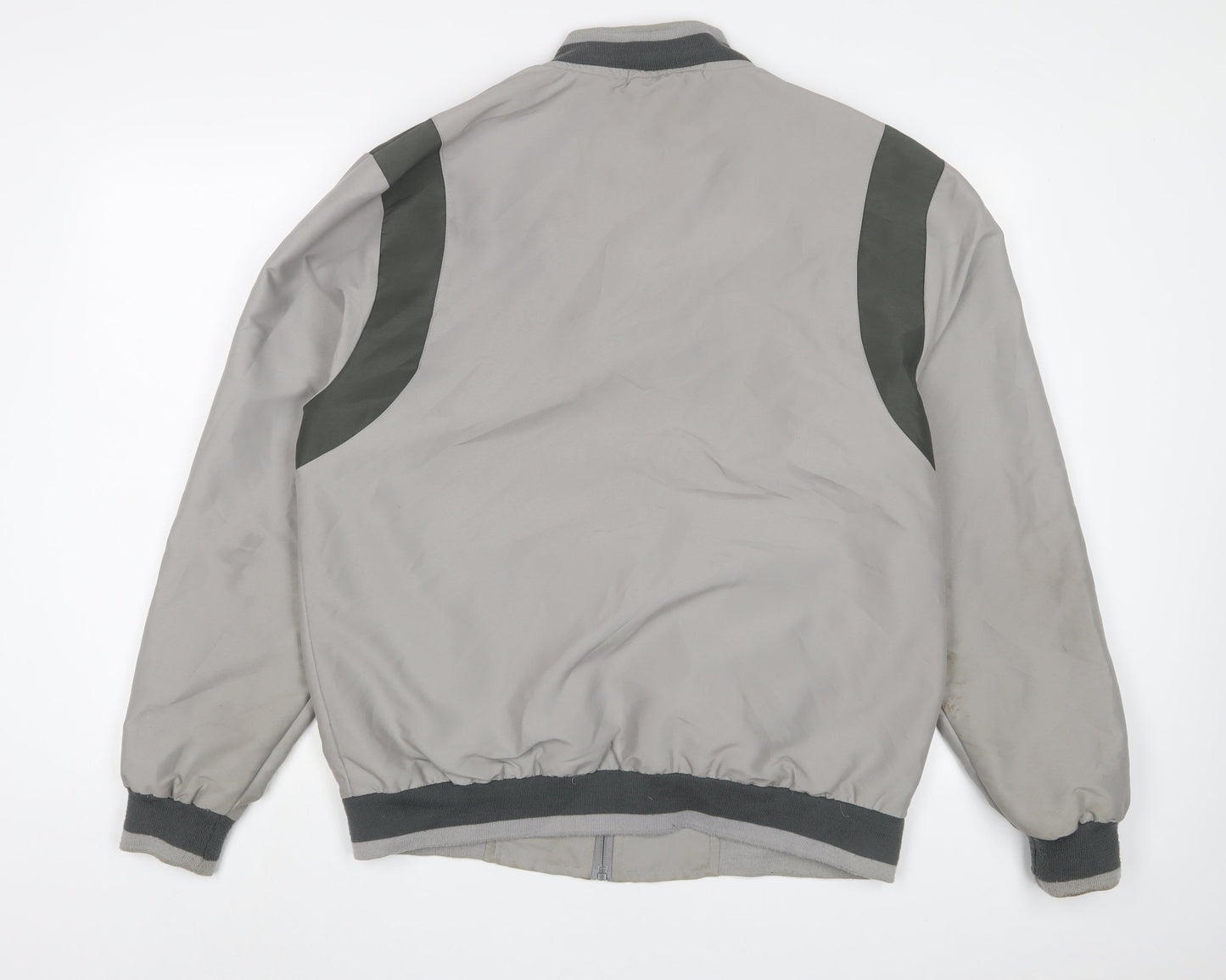 Mens UK Size L JCB Grey Bomber Jacket