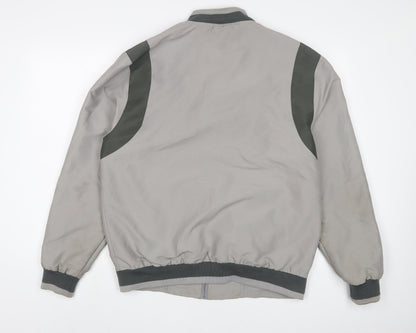 Mens UK Size L JCB Grey Bomber Jacket