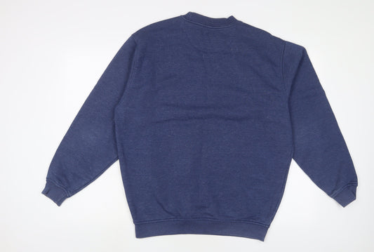 Mens UK Size M EWM Blue Pullover Sweatshirt