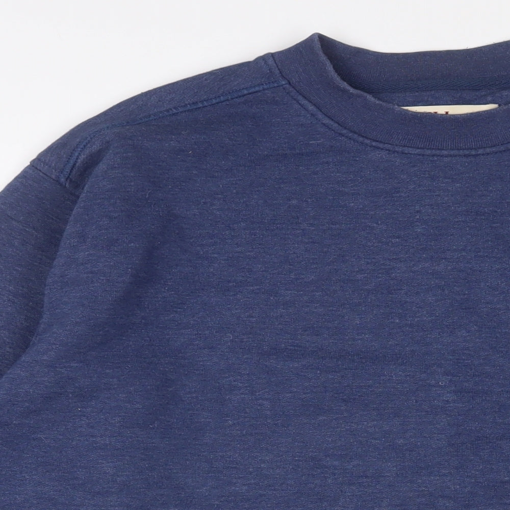 Mens UK Size M EWM Blue Pullover Sweatshirt