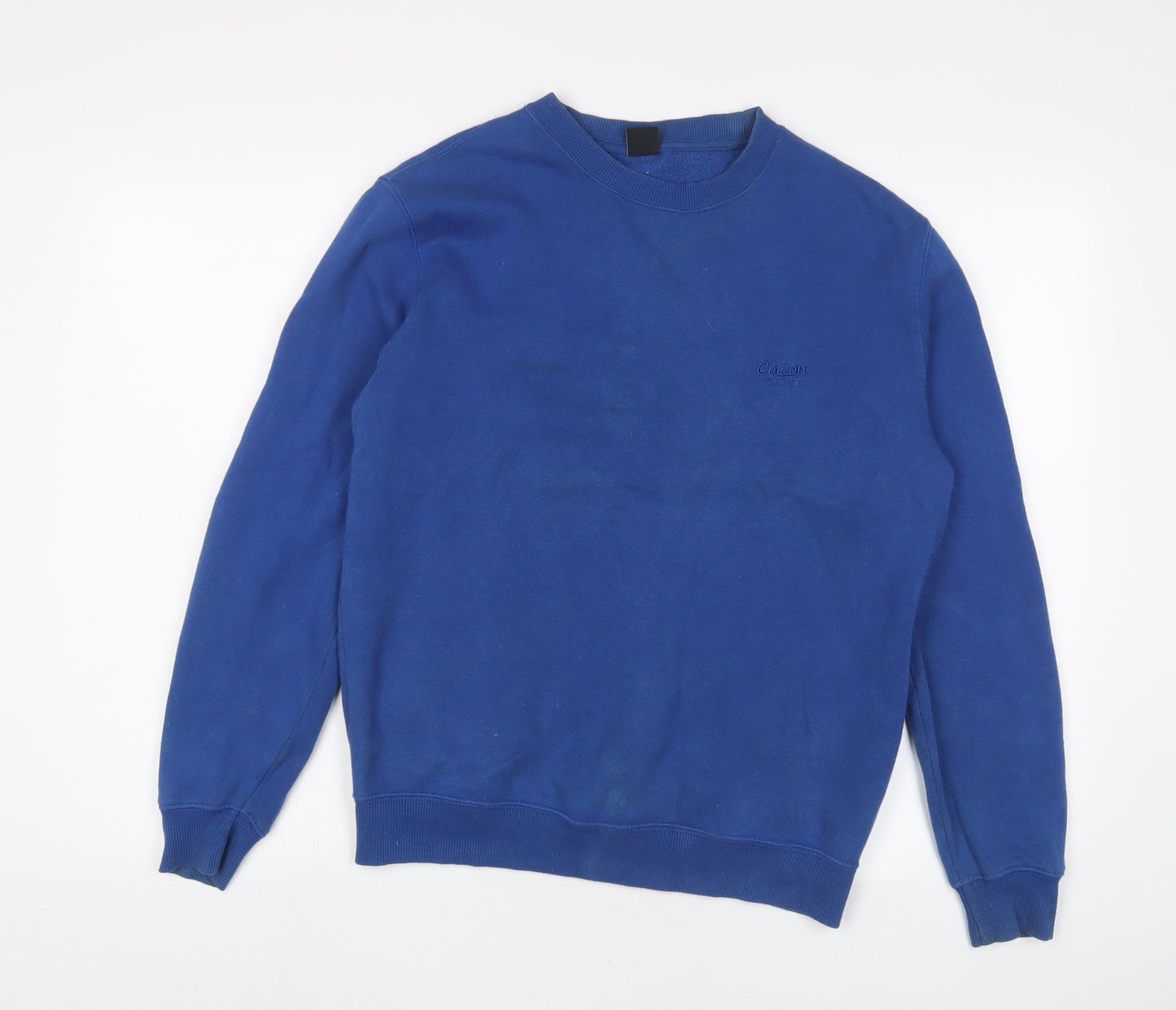 Mens UK Size S Cotton Traders Blue Pullover Sweatshirt