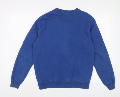 Mens UK Size S Cotton Traders Blue Pullover Sweatshirt