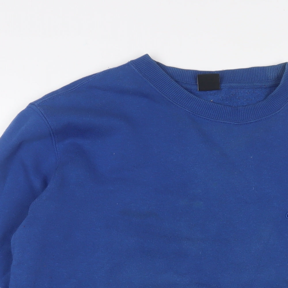 Mens UK Size S Cotton Traders Blue Pullover Sweatshirt