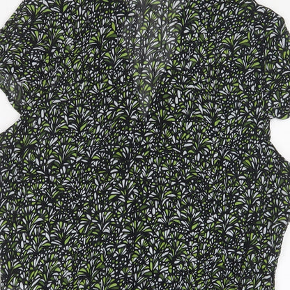 Womens UK Size 14 Per Se Red Basic Button-Up