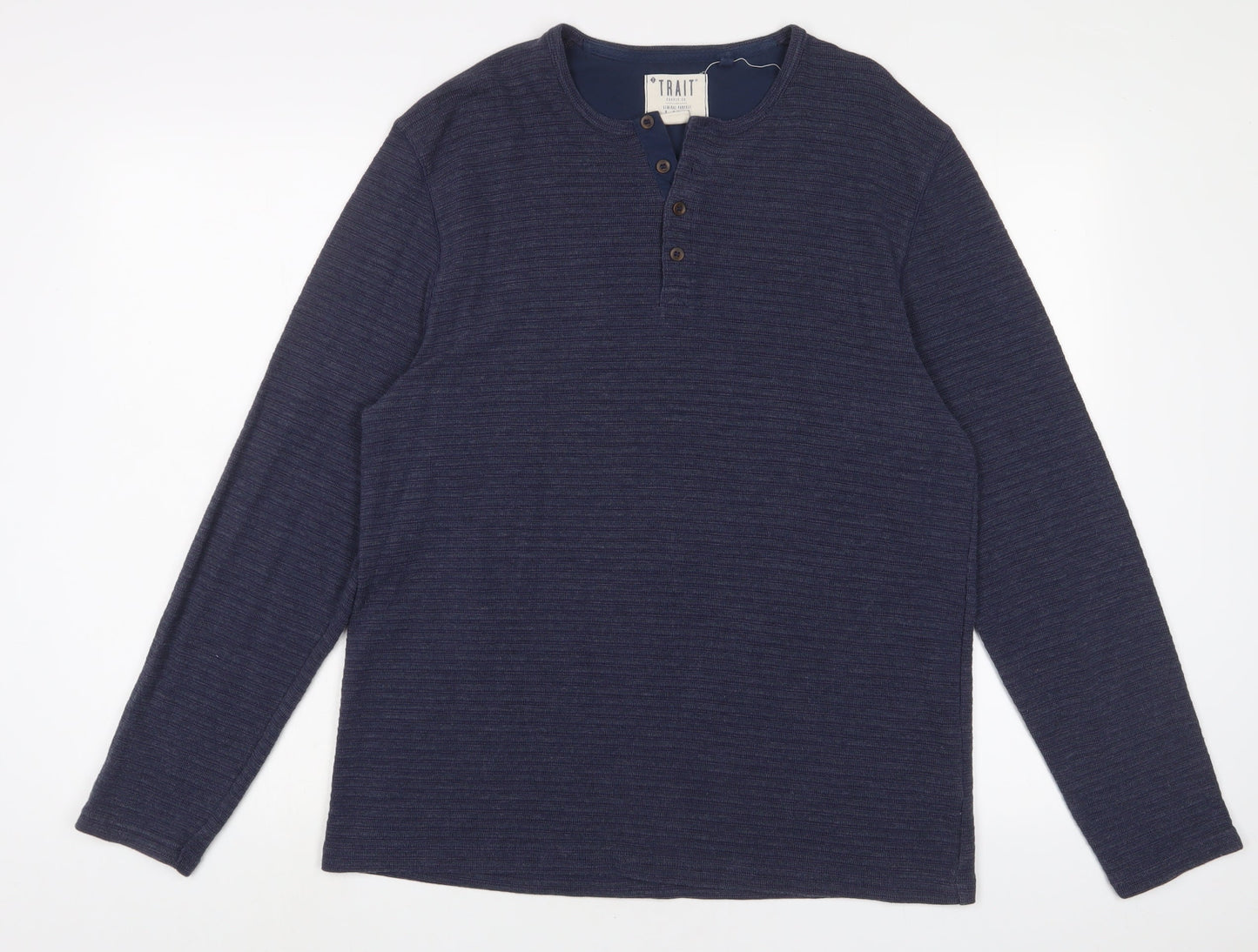 Mens UK Size L BHS Blue Pullover Sweatshirt