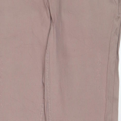 Yessica Womens Purple Cotton Straight Jeans Size 18 L30 in Regular Zip