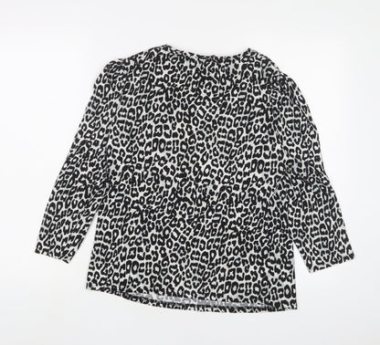 Womens UK Size 12 Dorothy Perkins Black Basic T-Shirt