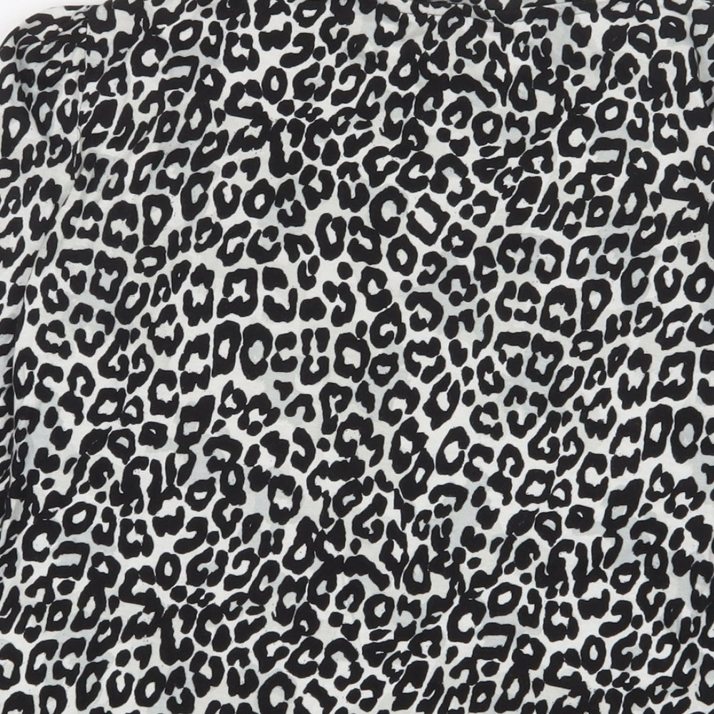 Womens UK Size 12 Dorothy Perkins Black Basic T-Shirt