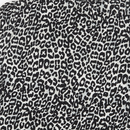 Womens UK Size 12 Dorothy Perkins Black Basic T-Shirt