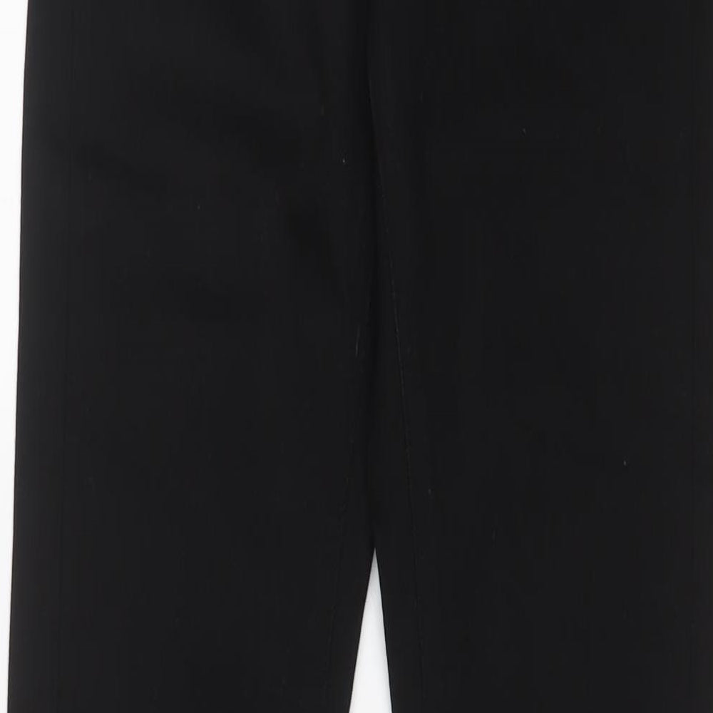 Uniqlo Womens Black Cotton Straight Jeans Size 26 in L31 in Regular Zip