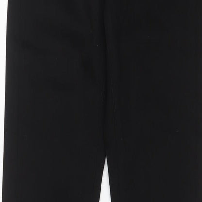 Uniqlo Womens Black Cotton Straight Jeans Size 26 in L31 in Regular Zip