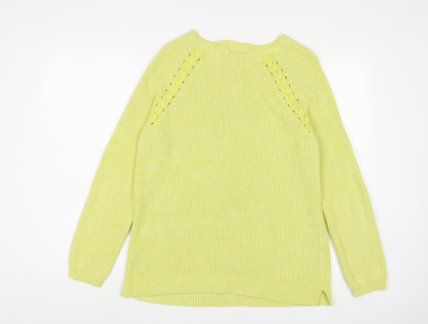 Womens UK Size 14 M&Co Green Pullover Jumper