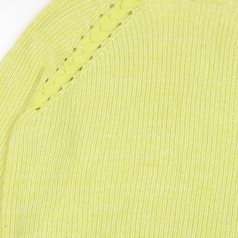 Womens UK Size 14 M&Co Green Pullover Jumper