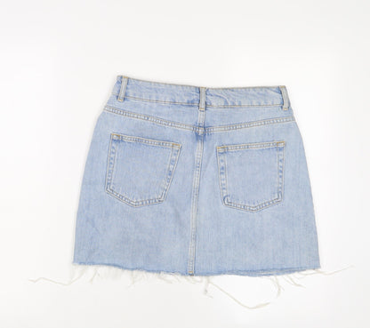 Womens UK Size 10 Topshop A-Line Denim Skirt