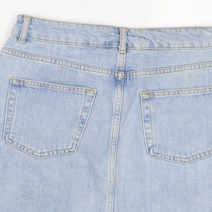 Womens UK Size 10 Topshop A-Line Denim Skirt