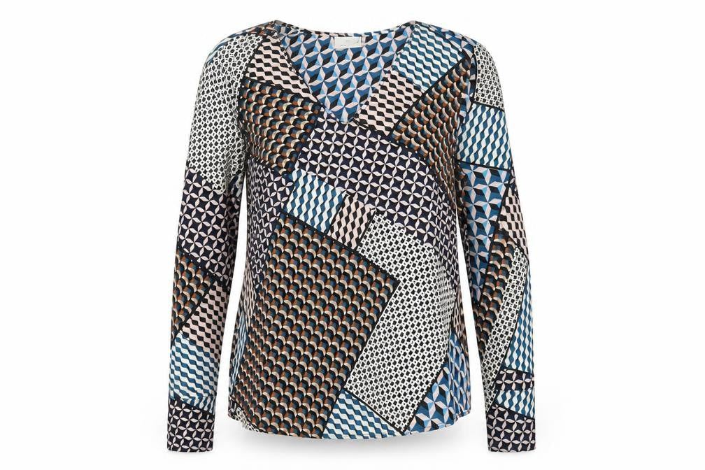 Womens UK Size 6 Kaffe Multicoloured Basic Blouse