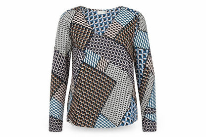 Womens UK Size 6 Kaffe Multicoloured Basic Blouse