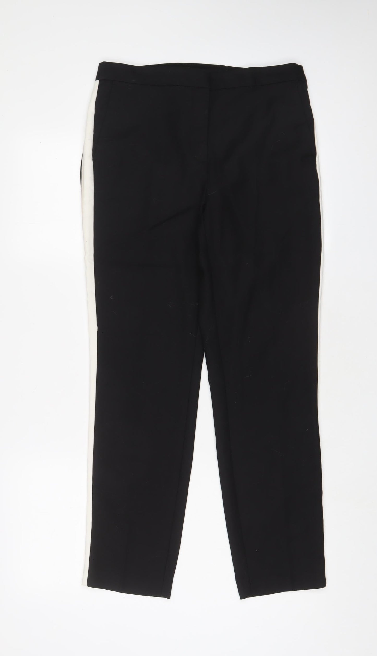 Womens UK Size L Zara Regular Fit  Black Trousers