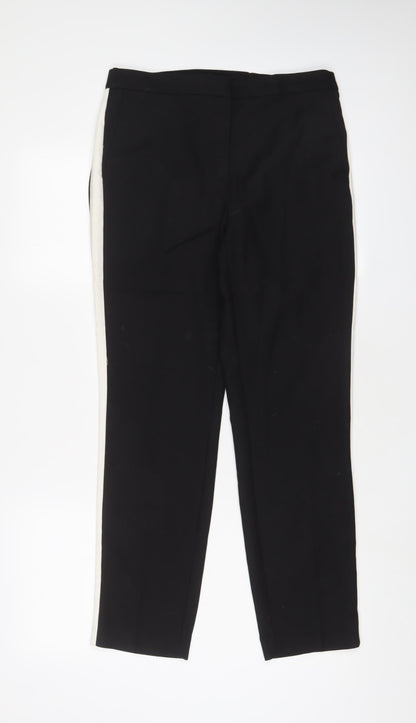 Womens UK Size L Zara Regular Fit  Black Trousers