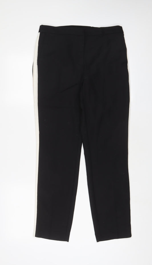 Womens UK Size L Zara Regular Fit  Black Trousers