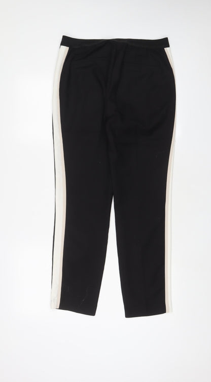 Womens UK Size L Zara Regular Fit  Black Trousers