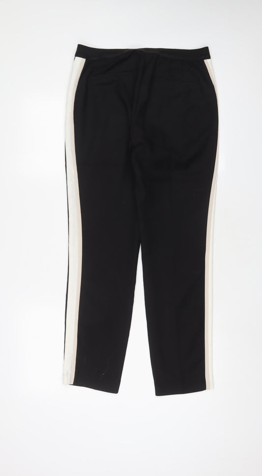 Womens UK Size L Zara Regular Fit  Black Trousers