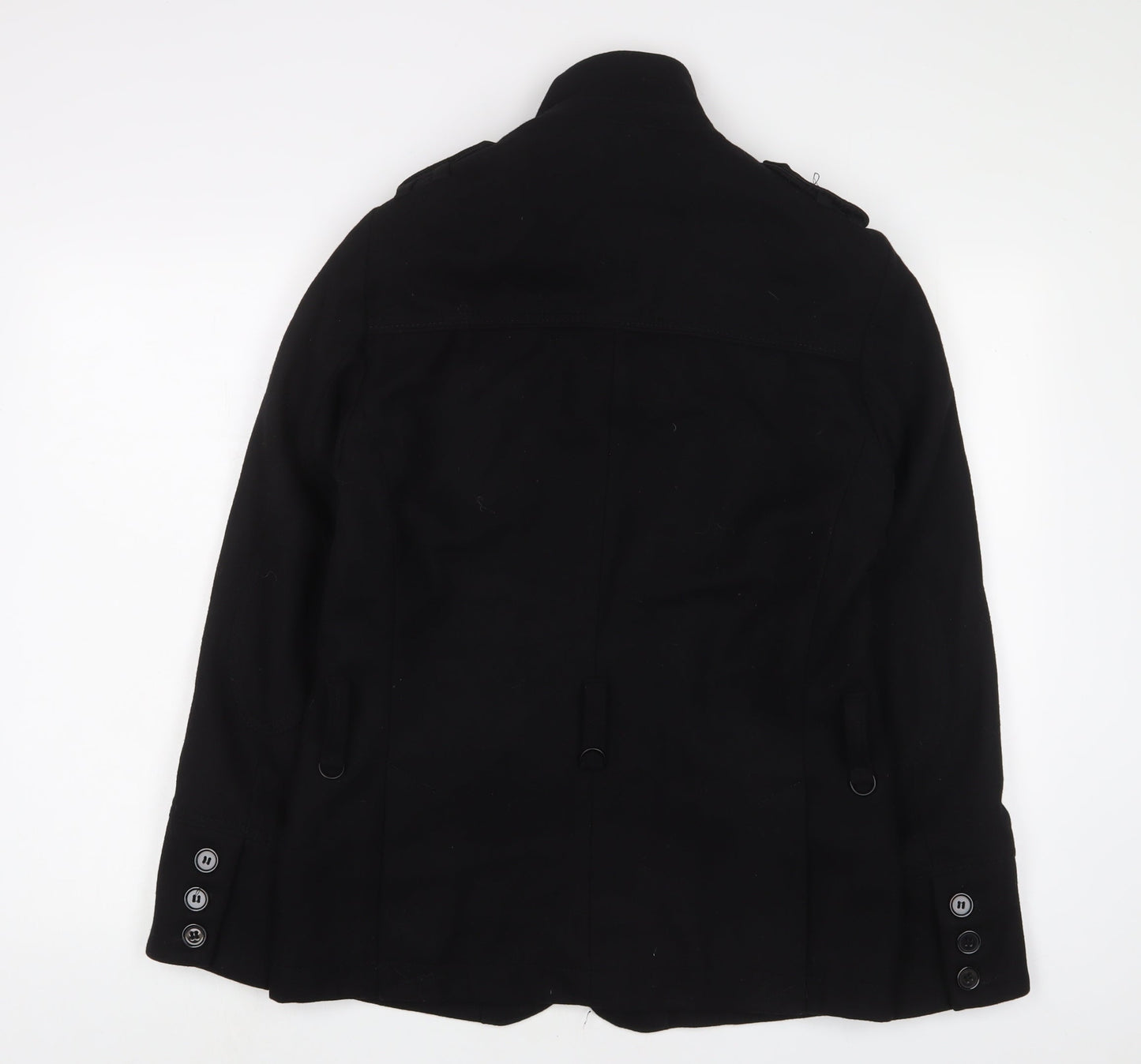 Mens UK Size S H&M Black Military Jacket