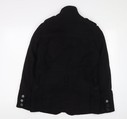 Mens UK Size S H&M Black Military Jacket