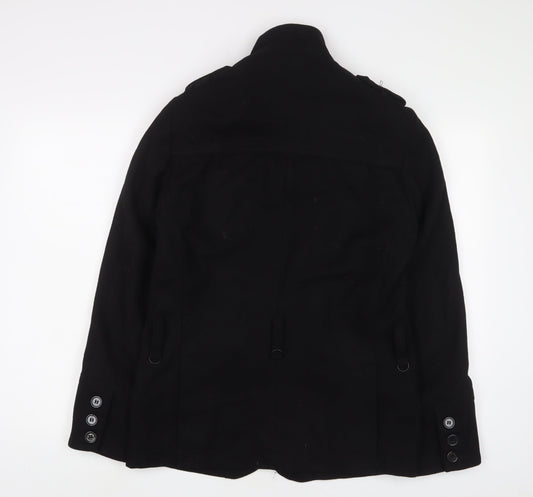Mens UK Size S H&M Black Military Jacket