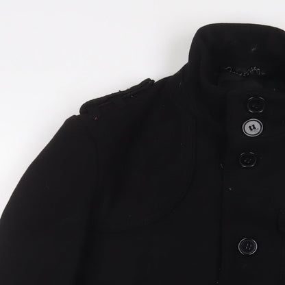 Mens UK Size S H&M Black Military Jacket