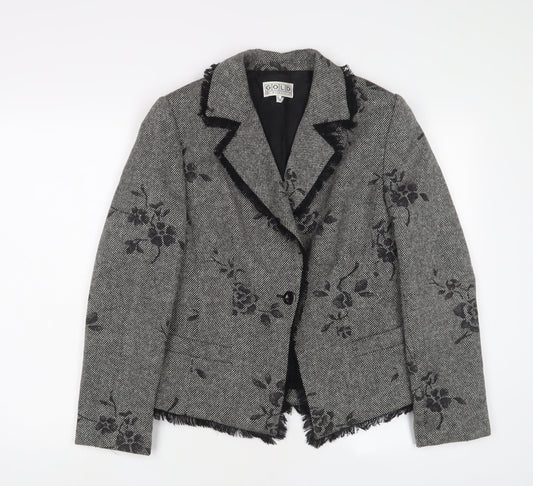 Womens UK Size 12 Gold Grey Jacket