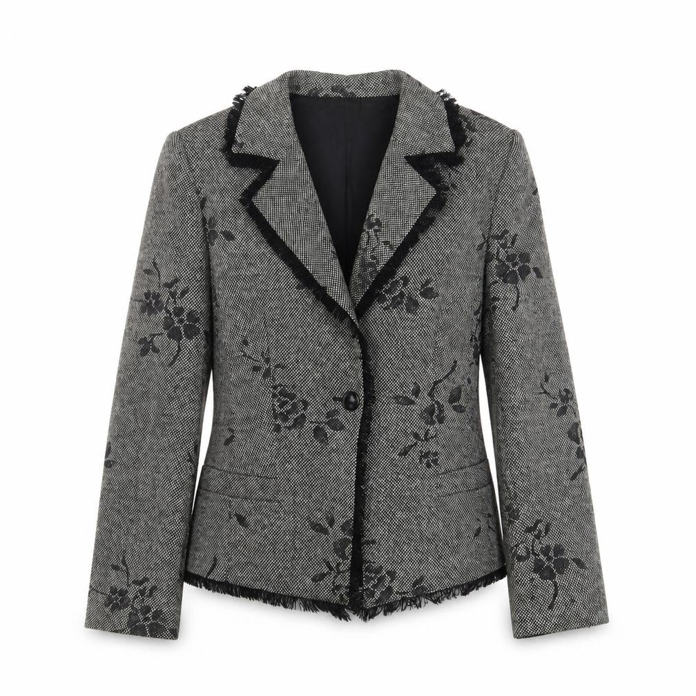 Womens UK Size 12 Gold Grey Jacket