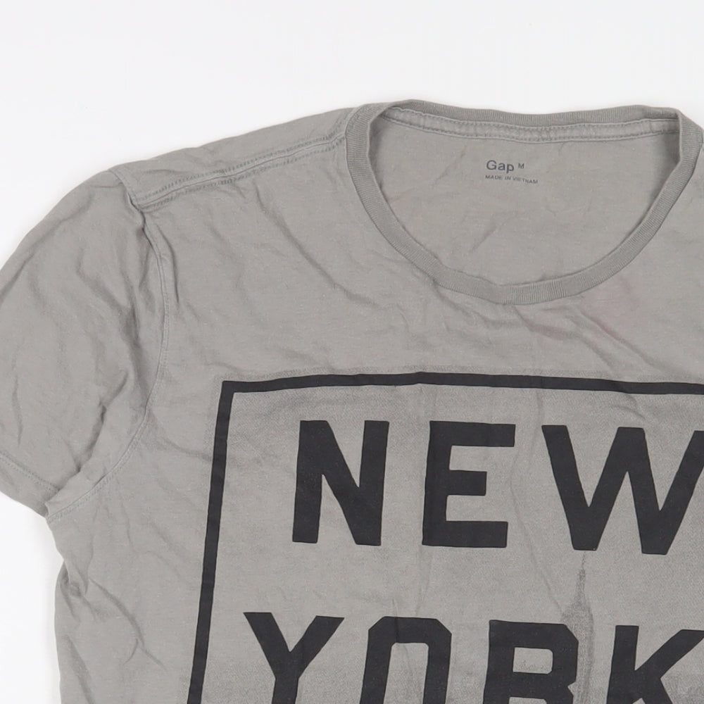 Mens UK Size M Gap Grey  T-Shirt