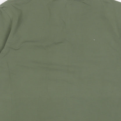 U.O.D Mens Green Cotton T-Shirt Size M Crew Neck