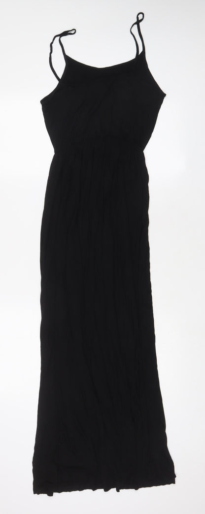 H&M Womens Black Viscose A-Line Size S Scoop Neck Pullover