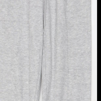 Boohoo Mens Grey Cotton Jogger Trousers Size M L27 in Regular Drawstring