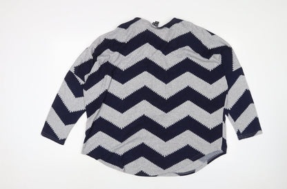 Womens UK Size 16 Izabel London Grey Pullover Jumper