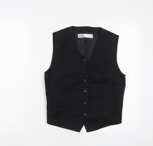 Mens UK Size S Zara Regular Black Suit Jacket